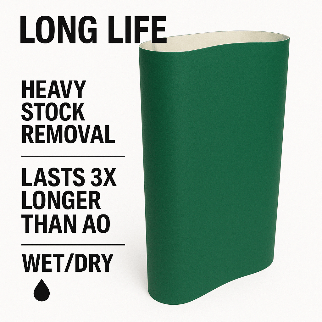 Sanding Belts 9" x 60" (Wide Belt), 4 PACK - Combat Abrasives