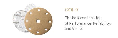 Gold sheets and soft flex sandpaper - Combat Abrasives