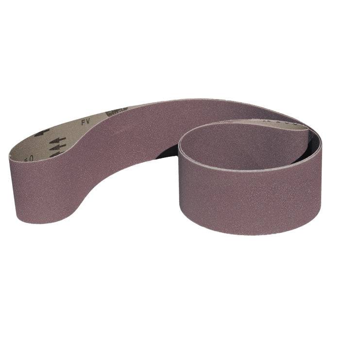 Bulk 20-pack of aluminum oxide 2 x 72 finishing belts - Combat Abrasives