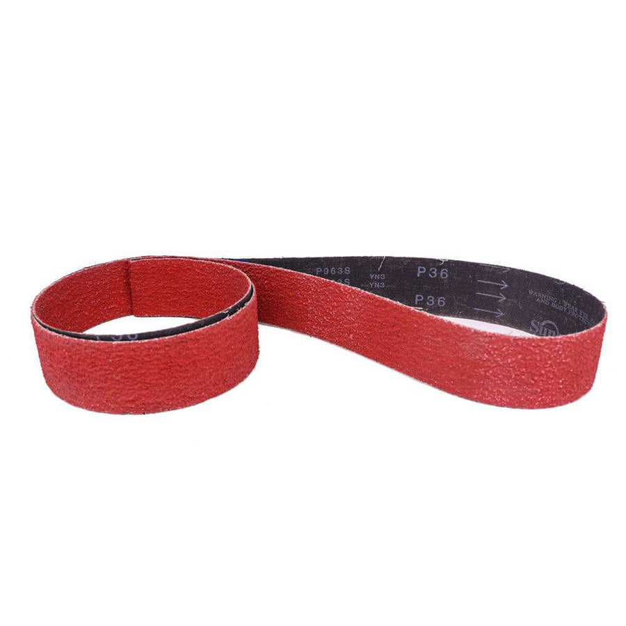 Bulk 20-pack of ceramic Shredder 2 x 72 sanding belts - Combat Abrasives