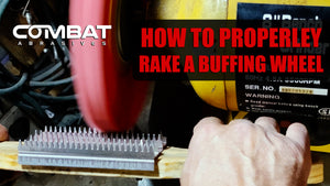 How do you clean a buffing wheel?