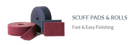 Scuff pads and scuff rolls for surface prep - Combat Abrasives