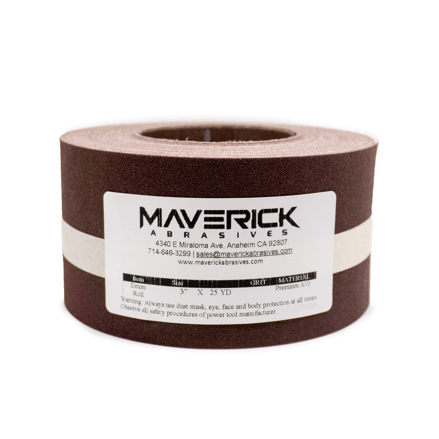 Drum sander abrasive roll 25 yards - Combat Abrasives