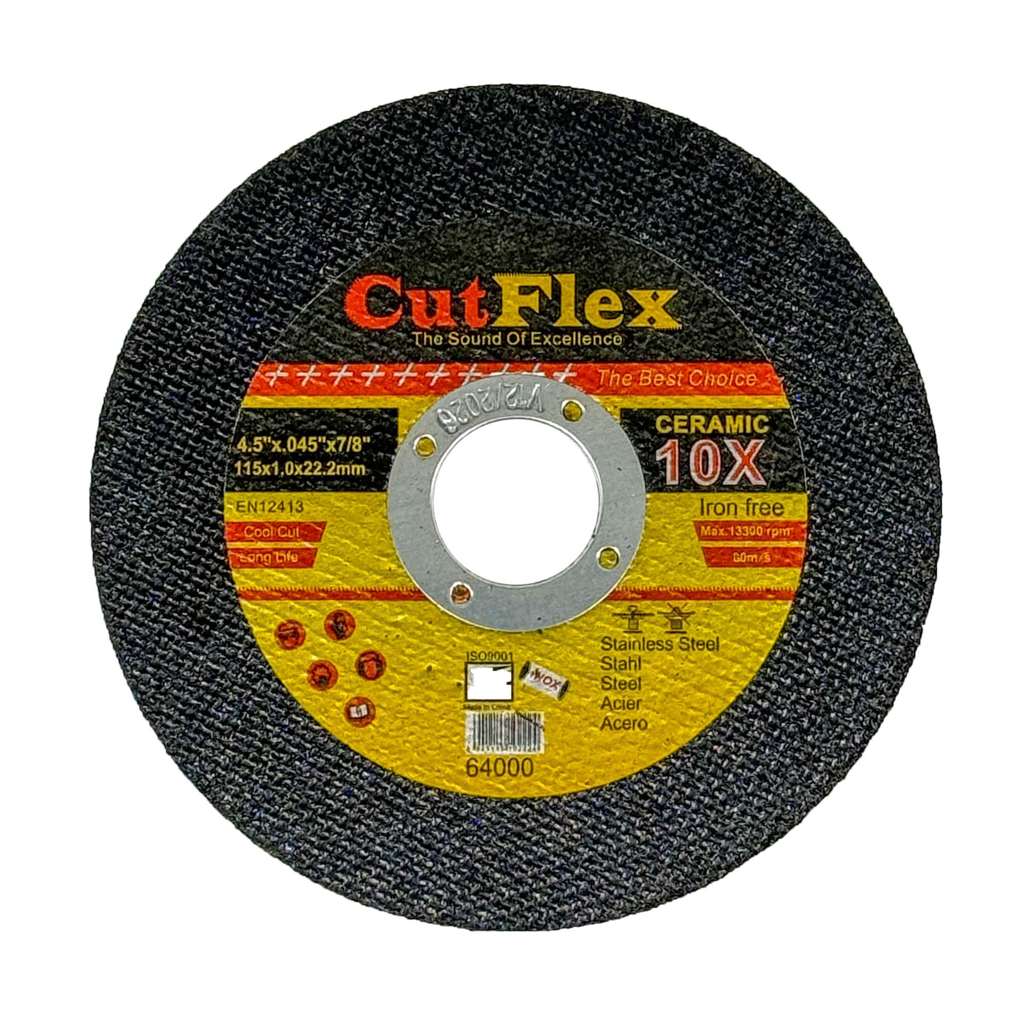 Cut Off Wheel 4.5" X .045" x 7/8" Type 1 - 25 Pack - Combat Abrasives