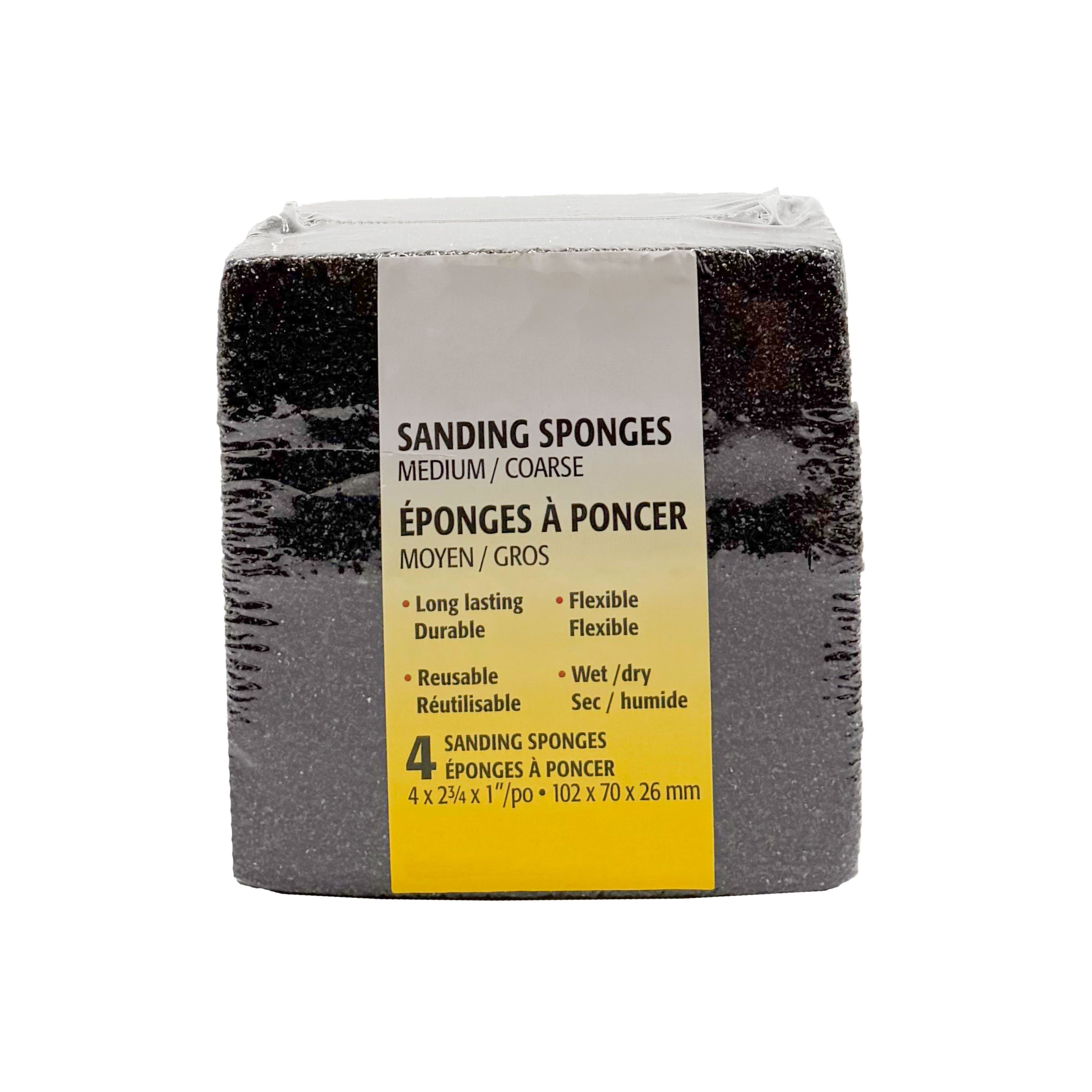 Sanding Sponges 4 Pack CRS/MED, MED/FINE - Combat Abrasives