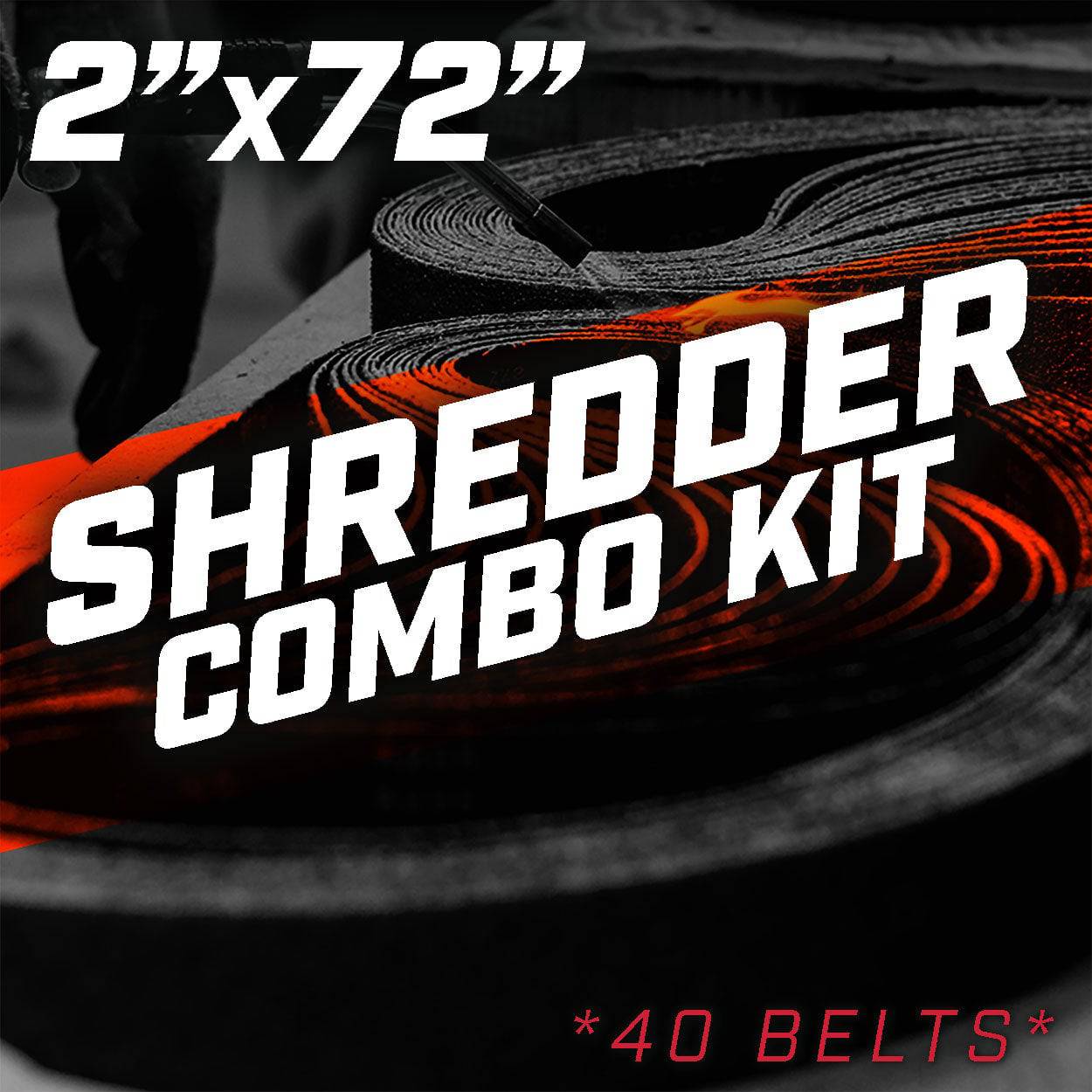 2" x 72" Shredder Belt Combo Pack (60 grit & 120 grit) - Combat Abrasives