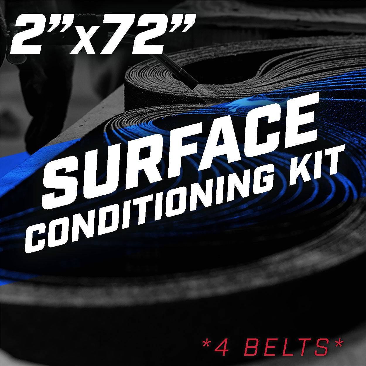 2" x 72" Surface Conditioning Belt Kit - Combat Abrasives