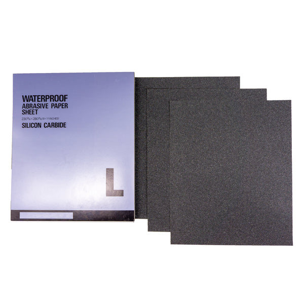 9" x 11" Silicon Carbide Wet/Dry Sheets (50 Pack)