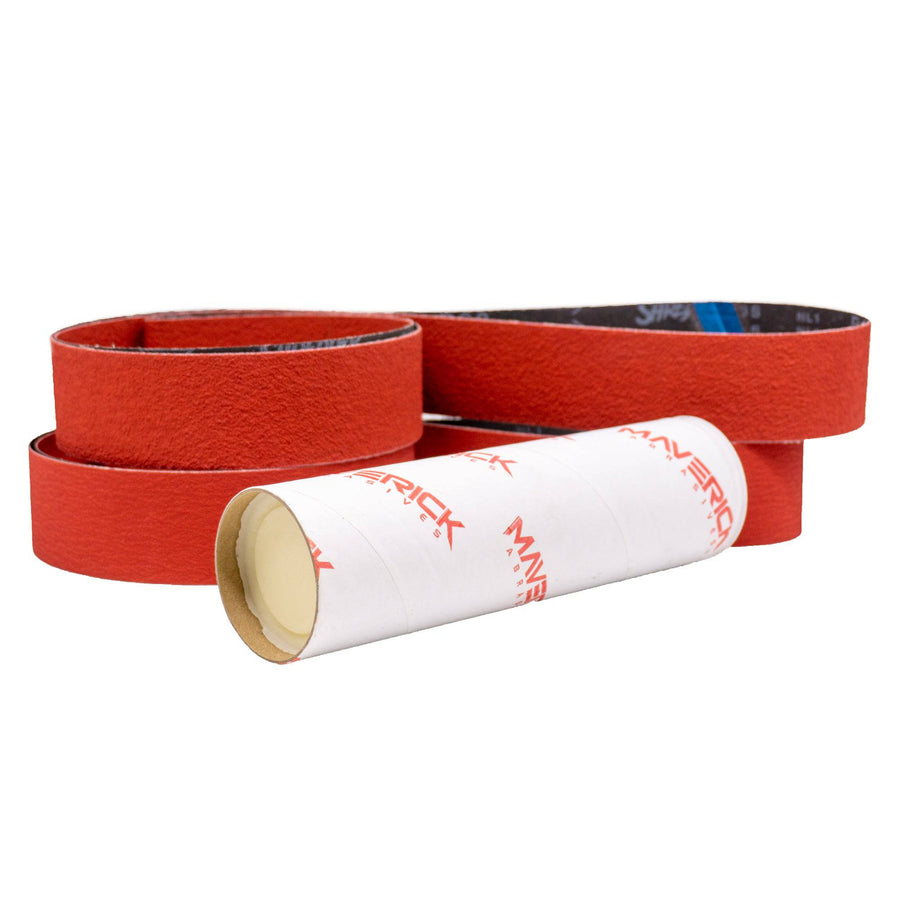 Shredder combo pack: 60 grit and 120 grit ceramic 2 x 72 belts - Combat Abrasives